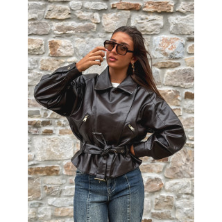 Perfecto simili cuir Aliane - Chocolat