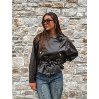 Perfecto simili cuir Aliane - Chocolat