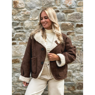 Veste réversible Orlando - Chocolat/Ecru