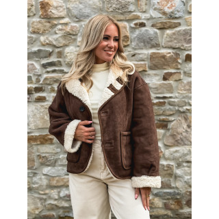 Veste réversible Orlando - Chocolat/Ecru