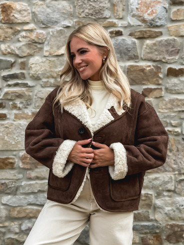 Veste réversible Orlando - Chocolat/Ecru Veste réversible Orlando - Chocolat/Ecru