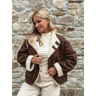 Veste réversible Orlando - Chocolat/Ecru