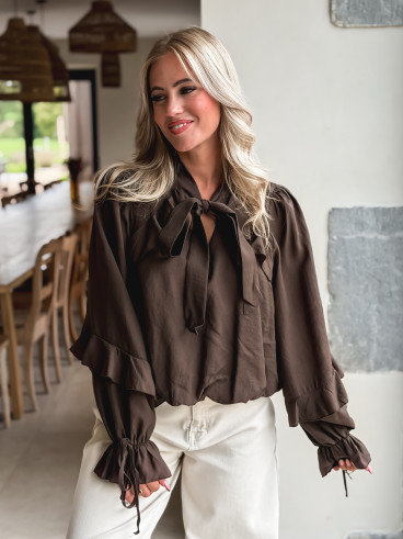 Blouse Lia - Chocolat