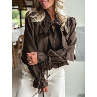 Blouse Lia - Chocolat