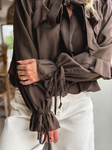 Blouse Lia - Chocolat