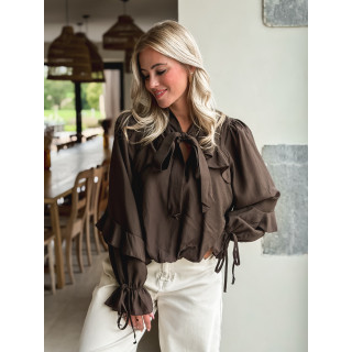 Blouse Lia - Chocolat