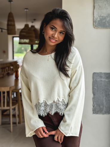 Pull Milanya - Crème Pull Milanya - Crème