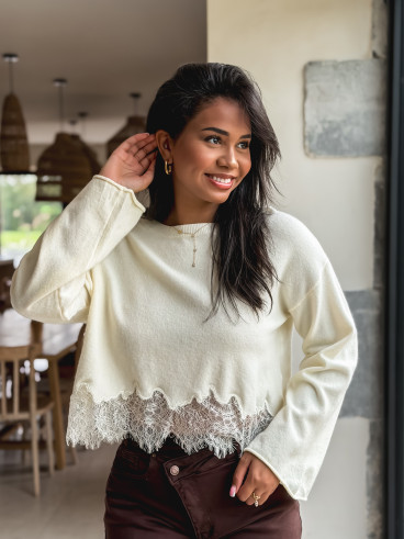 Pull Milanya - Crème Pull Milanya - Crème