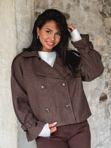 Trench Athalia - Chocolat
