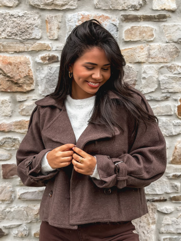 Trench Athalia - Chocolat