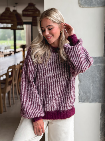 Pull ligné Elézia - Bordeaux