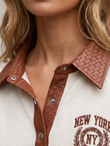 Pull Isira - Ecru/Camel