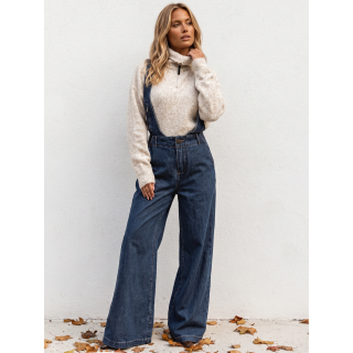 Salopette en jeans Analia - Bleu