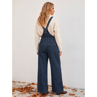 Salopette en jeans Analia - Bleu