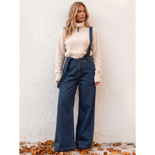 Salopette en jeans Analia - Bleu