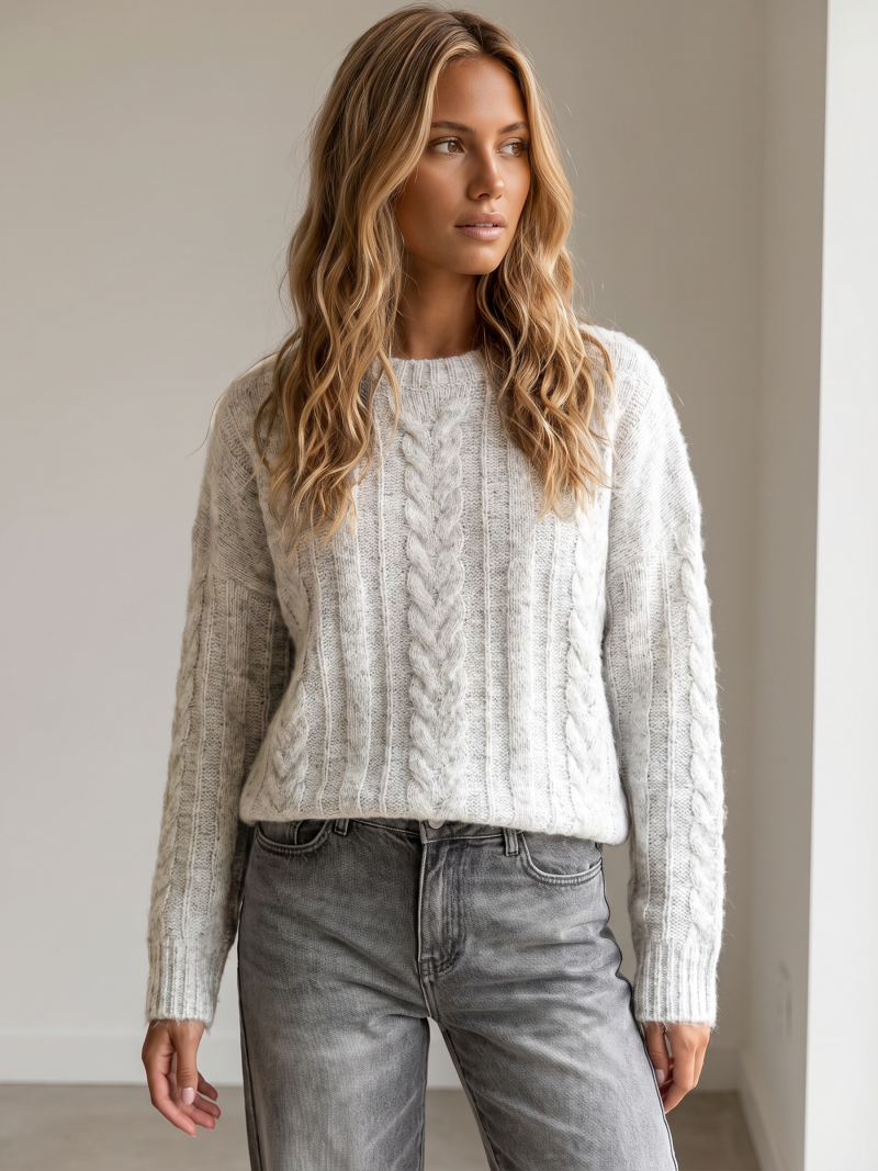 Pull Caissy - Gris Chiné Pull Caissy - Gris Chiné