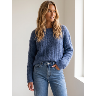 Pull Caissy - Bleu indigo