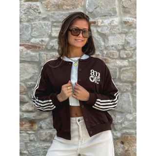 Gilet Hérisia - Chocolat/Blanc