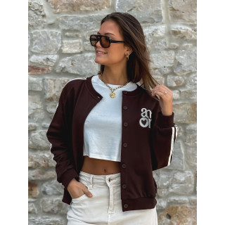 Gilet Hérisia - Chocolat/Blanc