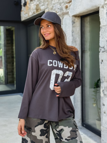 Blouse "Cowboys 03" - Gris foncé Blouse "Cowboys 03" - Gris foncé