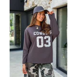 Blouse "Cowboys 03" - Gris foncé