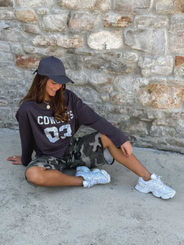 Blouse "Cowboys 03" - Gris foncé Blouse "Cowboys 03" - Gris foncé