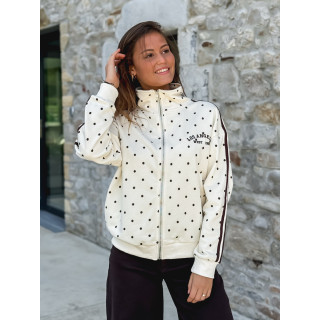 Gilet à pois Mazélia - Ecru