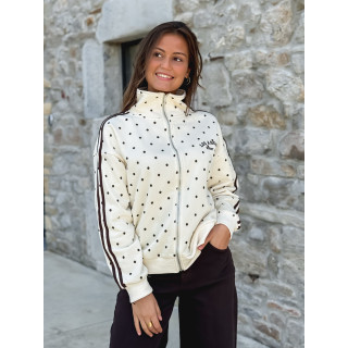 Gilet à pois Mazélia - Ecru