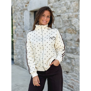 Gilet à pois Mazélia - Ecru