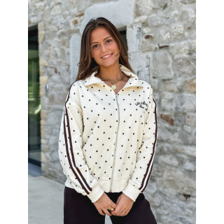 Gilet à pois Mazélia - Ecru