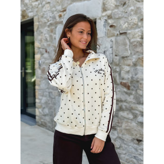 Gilet à pois Mazélia - Ecru