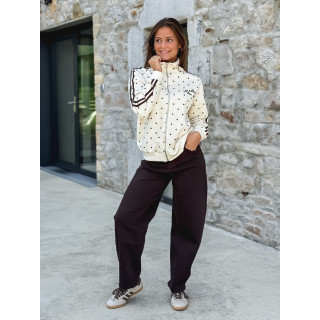 Gilet à pois Mazélia - Ecru
