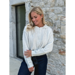 Gilet court Julinne - Gris clair
