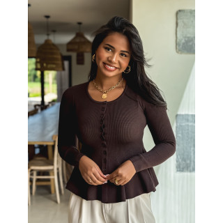 Blouse Minoa - Chocolat