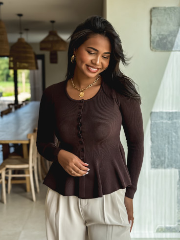 Blouse Minoa - Chocolat