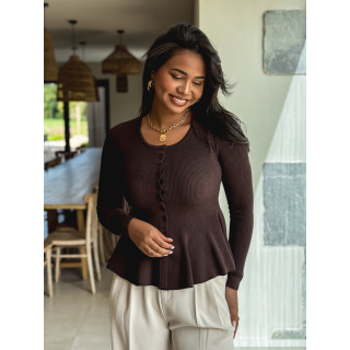 Blouse Minoa - Chocolat