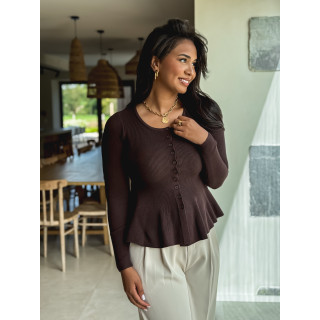 Blouse Minoa - Chocolat