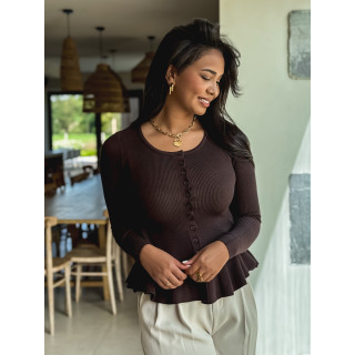 Blouse Minoa - Chocolat