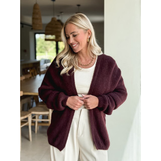 Gilet Dalia - Cerise noire