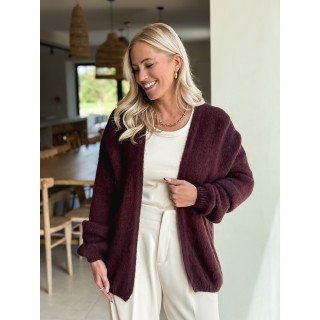 Gilet Dalia - Cerise noir