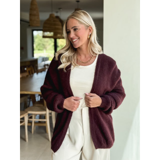 Gilet Dalia - Cerise noir