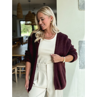 Gilet Dalia - Cerise noir