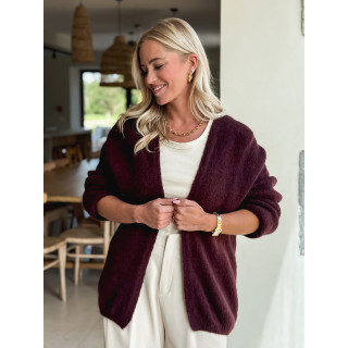 Gilet Dalia - Cerise noir