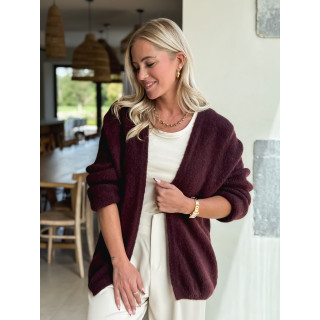 Gilet Dalia - Cerise noir