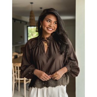 Blouse Shanny - Chocolat