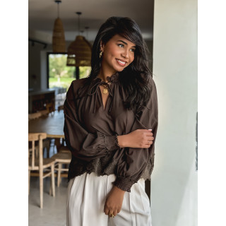 Blouse Shanny - Chocolat