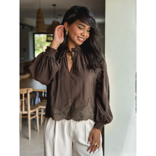Blouse Shanny - Chocolat