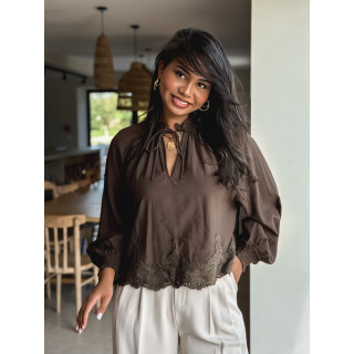 Blouse Shanny - Chocolat