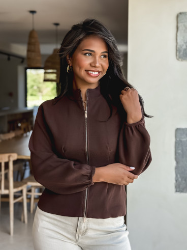 Gilet Evanna - Chocolat