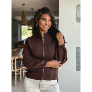Gilet Evanna - Chocolat